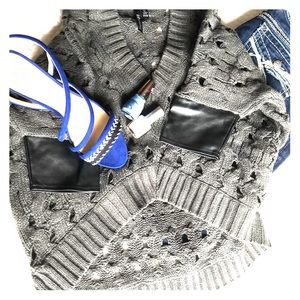 High - low - Crochet Sweater